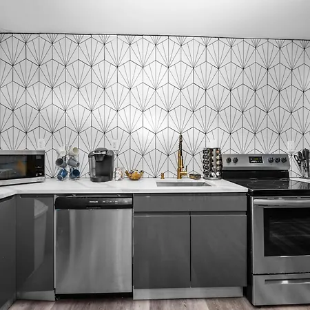 Modern 2Br City Center Getaway With Free Park Houston Exterior foto